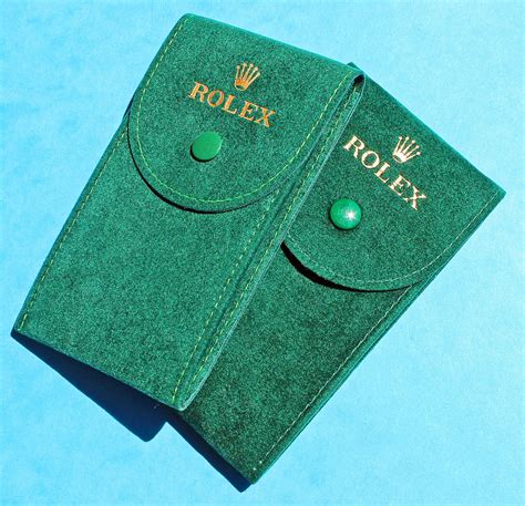 rolex green pouch